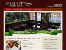 Tablet Screenshot of gardencitycoffeeshop.com